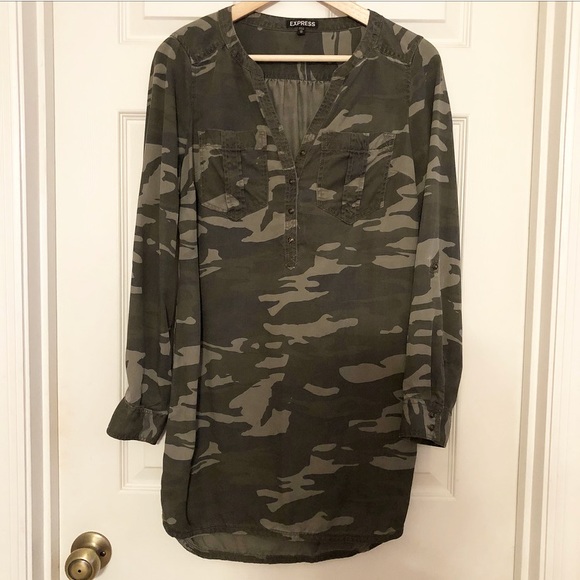 camo tunic dress